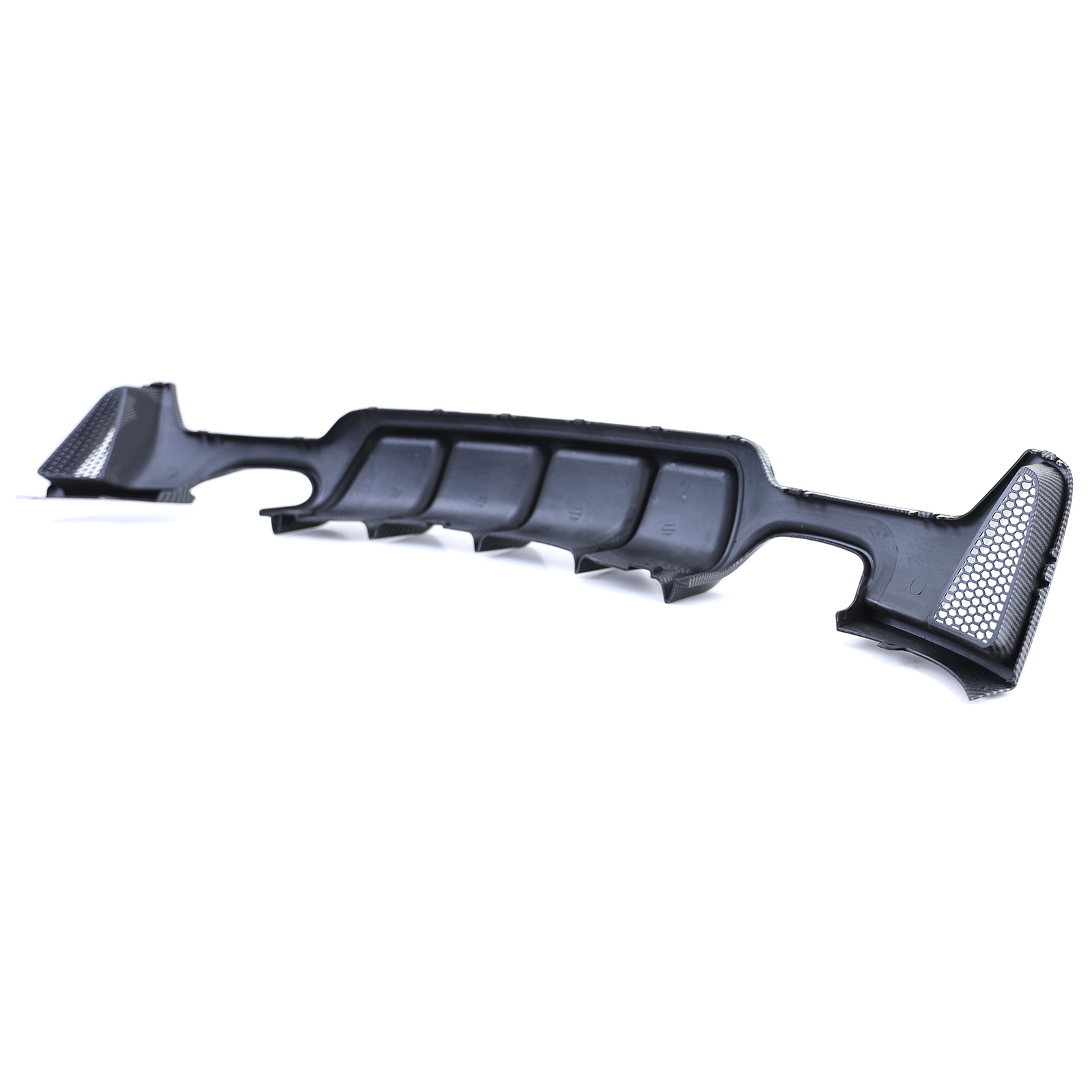 Achterdiffusor - BMW 4 Serie F32 F33 F36 - Carbon look - Dubbele pijp