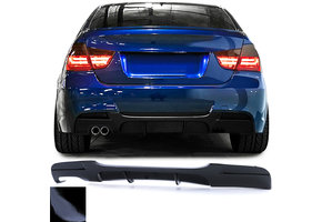 Achterdiffusor - BMW E90/E91 316-330 - Zwart Gloss - Sportieve Look