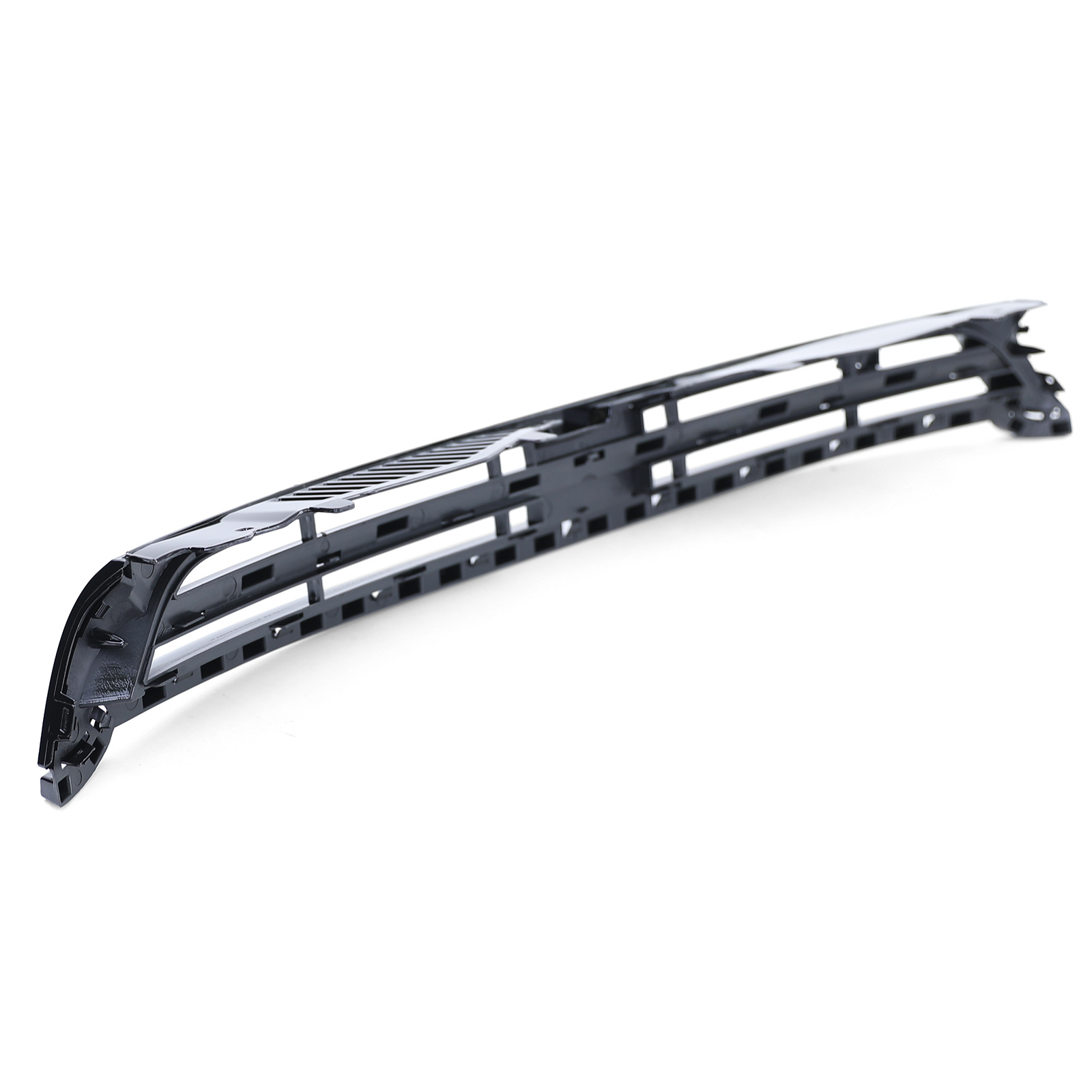 Bumper Grill geschikt voor VW Scirocco 3 14-17 - R Sport-optiek - Zwart glans