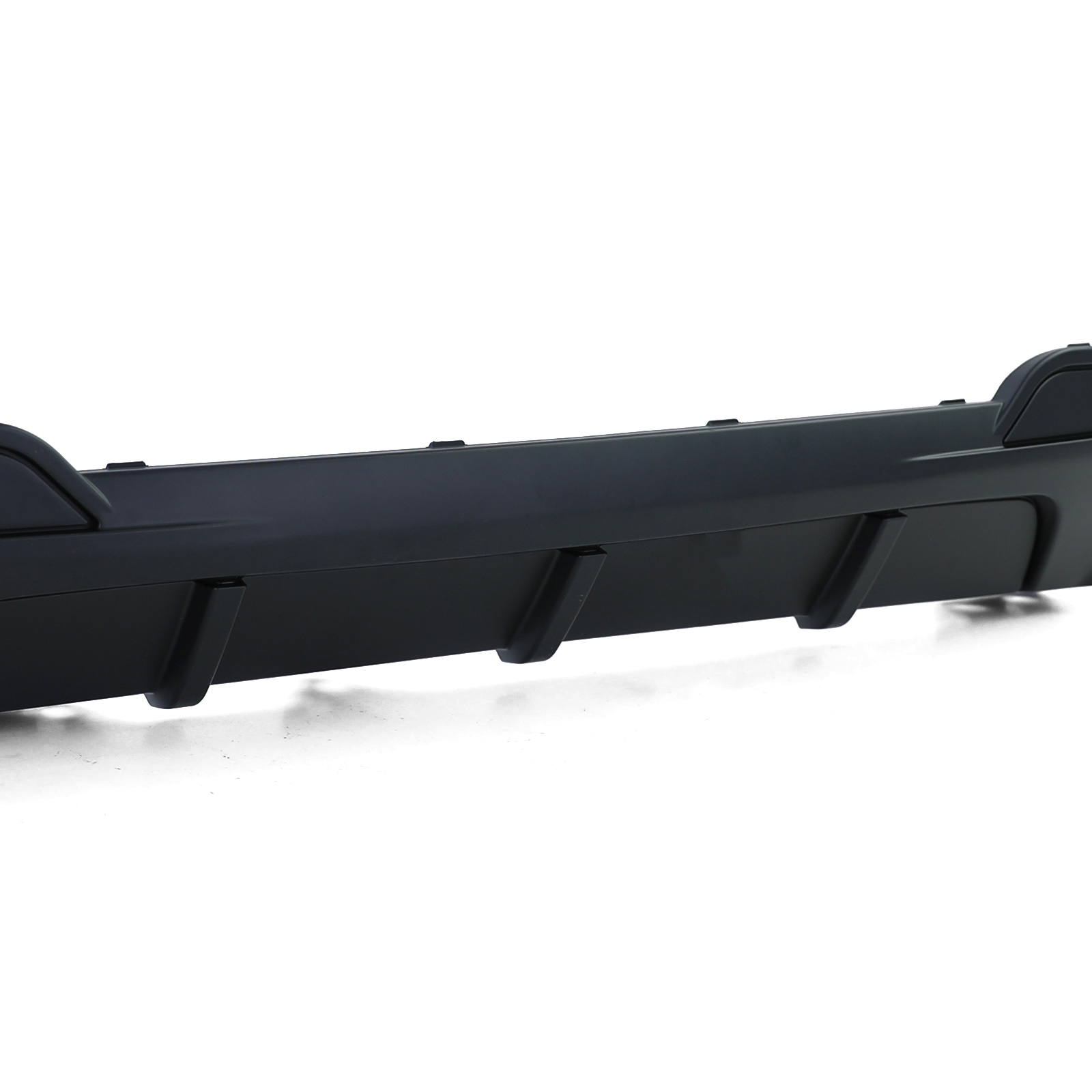 Achterdiffusor geschikt voor BMW F10 F11 520-530 - Mat Zwart - RVS Uitlaatpijpen