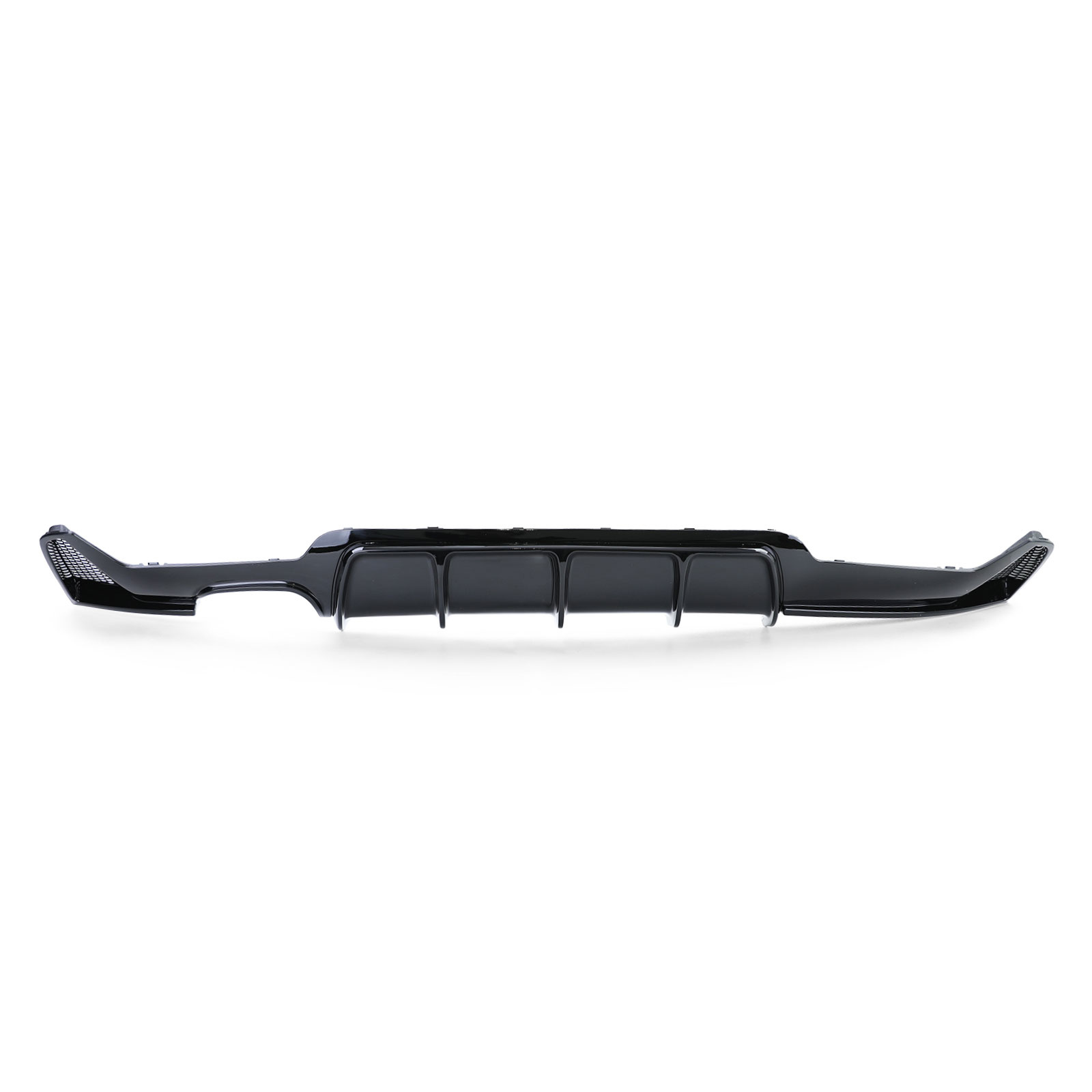Achterdiffusor - BMW F32 F33 F36 - Zwarte glans - Met uitlaatuitsparing links