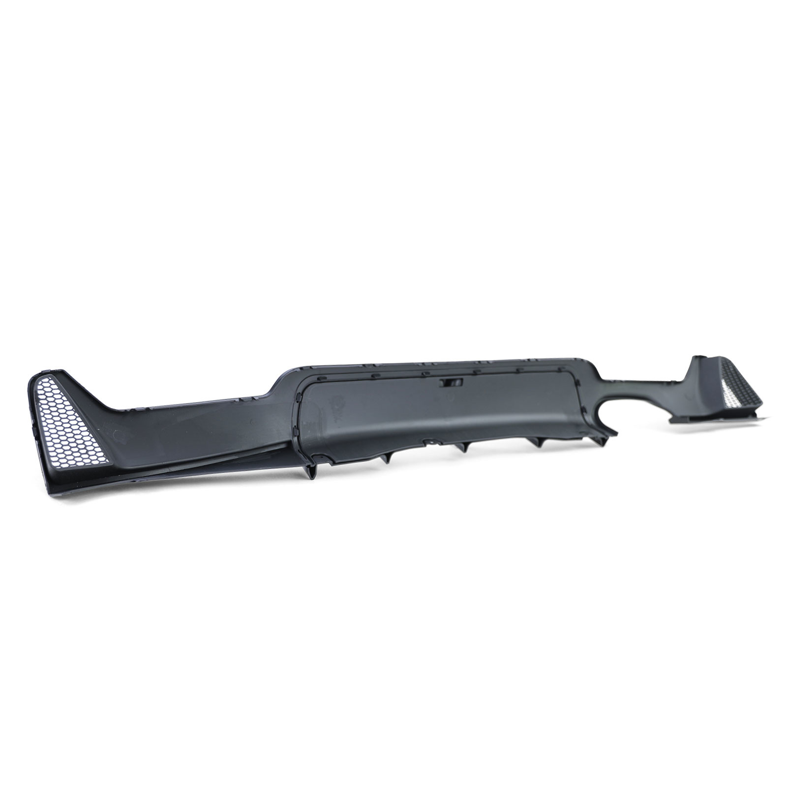Achterdiffusor - BMW F32 F33 F36 - Zwarte glans - Met uitlaatuitsparing links