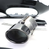 Achterdiffusor geschikt voor Mercedes A-klasse W177 - Sport optiek - Incl. uitlaatpijpen, zwart