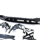 Achterdiffusor geschikt voor Mercedes A-klasse W177 - Sport optiek - Incl. uitlaatpijpen, zwart