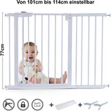 Traphek 101-114cm - Y houder - wit - 77cm hoog