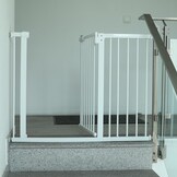 Traphek 94-107cm - met verlenging - wit - 77cm hoog