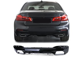 Achterdiffusor - BMW 5 Serie G30 G31 - Glans Zwart - 100% passend