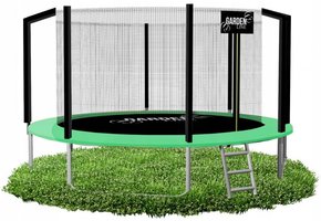 Gardenline - trampoline - Ø374 cm - met veiligheidsnet - groen