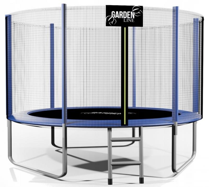 Gardenline - trampoline - Ø252 cm - met veiligheidsnet - blauw