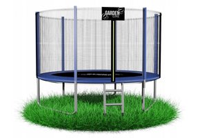 Gardenline - trampoline - Ø305 cm - met veiligheidsnet - blauw