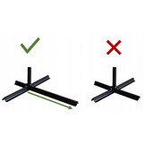 Gardenline - zweefparasol - met hoes - Ø 300x350 cm - rood