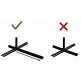 Gardenline - zweefparasol - met hoes - Ø 300x350 cm - beige