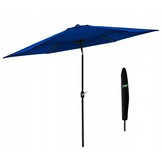 Gardenline - parasol - waterbestendig - Ø 3 meter - blauw