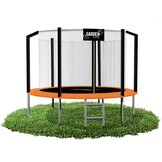 Gardenline - trampoline - Ø244 cm - met veiligheidsnet - oranje