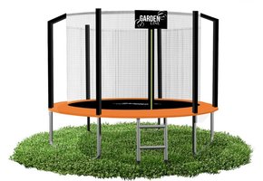 Gardenline - trampoline - Ø312 cm - met veiligheidsnet - oranje