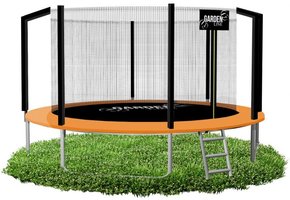 Gardenline - trampoline - Ø366 cm - met veiligheidsnet - oranje