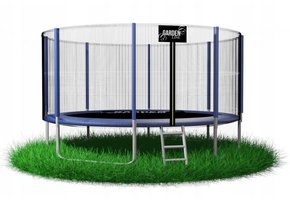 Gardenline - trampoline - Ø427 cm - met veiligheidsnet - blauw
