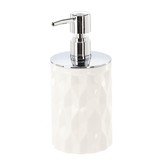 Badkamerset - toilet accessoires - stevig - 5-delig - zilver wit