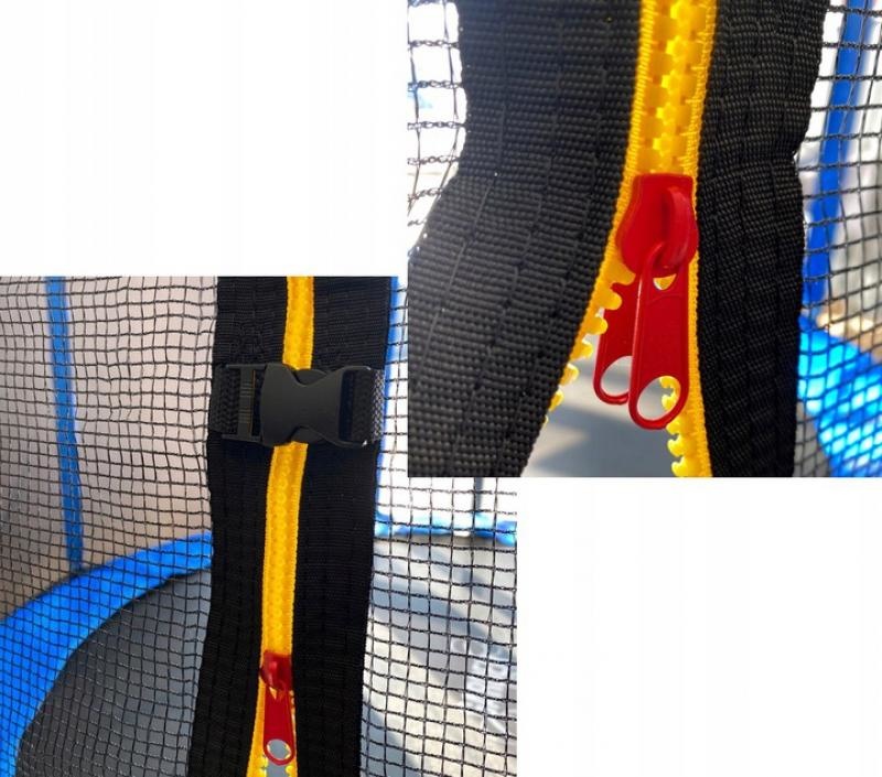 Gardenline - trampoline - Ø374 cm - met veiligheidsnet - blauw