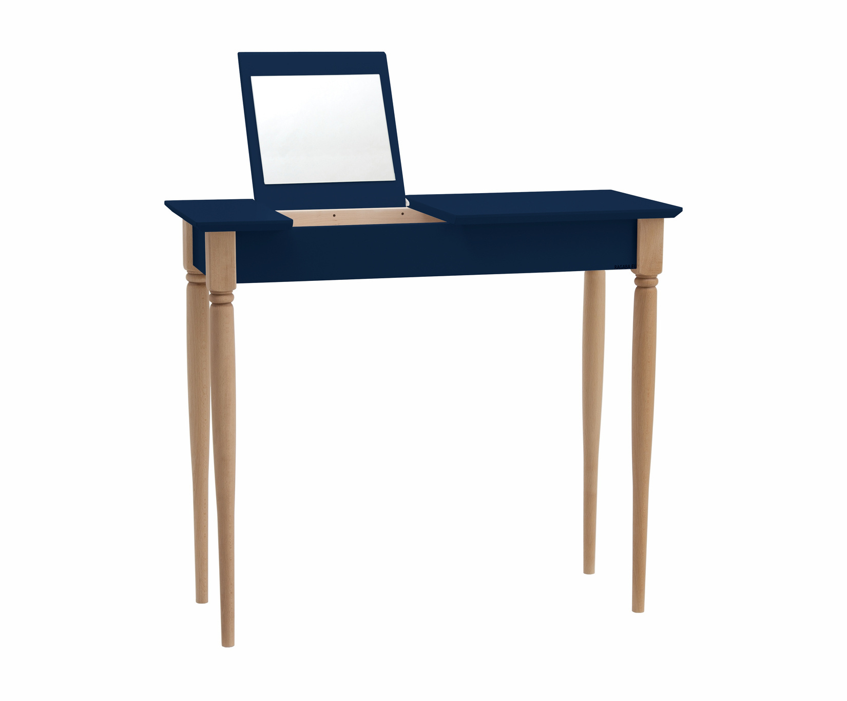 Mamo Kaptafel met Spiegel | Marineblauw | FSC Gecertificeerd | 85 cm Breed | Beukenhout & MDF