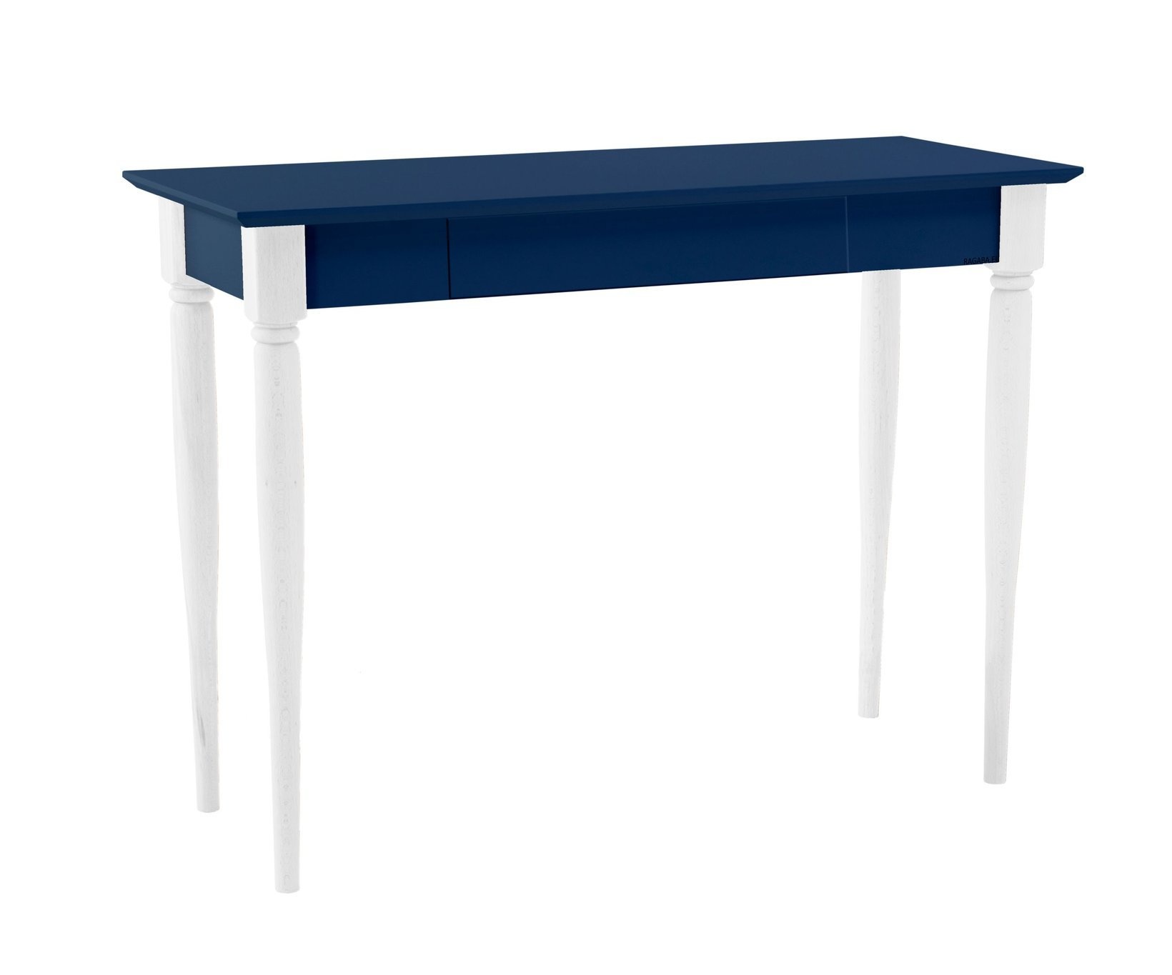 Mamo marineblauwe schrijftafel met beukenhouten laden en FSC-certificering