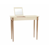 Mamo kaptafel met spiegel | Natuurlijk beukenhouten poten | Krijtwit S 1005-Y10R