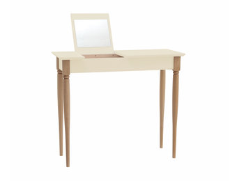 Mamo kaptafel met spiegel | Natuurlijk beukenhouten poten | Krijtwit S 1005-Y10R