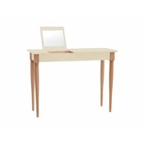 Mamo Kaptafel met spiegel - Natuurlijk beukenhout poten, krijtwit, FSC gecertificeerd