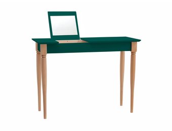 Mamo Kaptafel Zeegroen met natuurlijk beukenhouten poten - 105cm breed