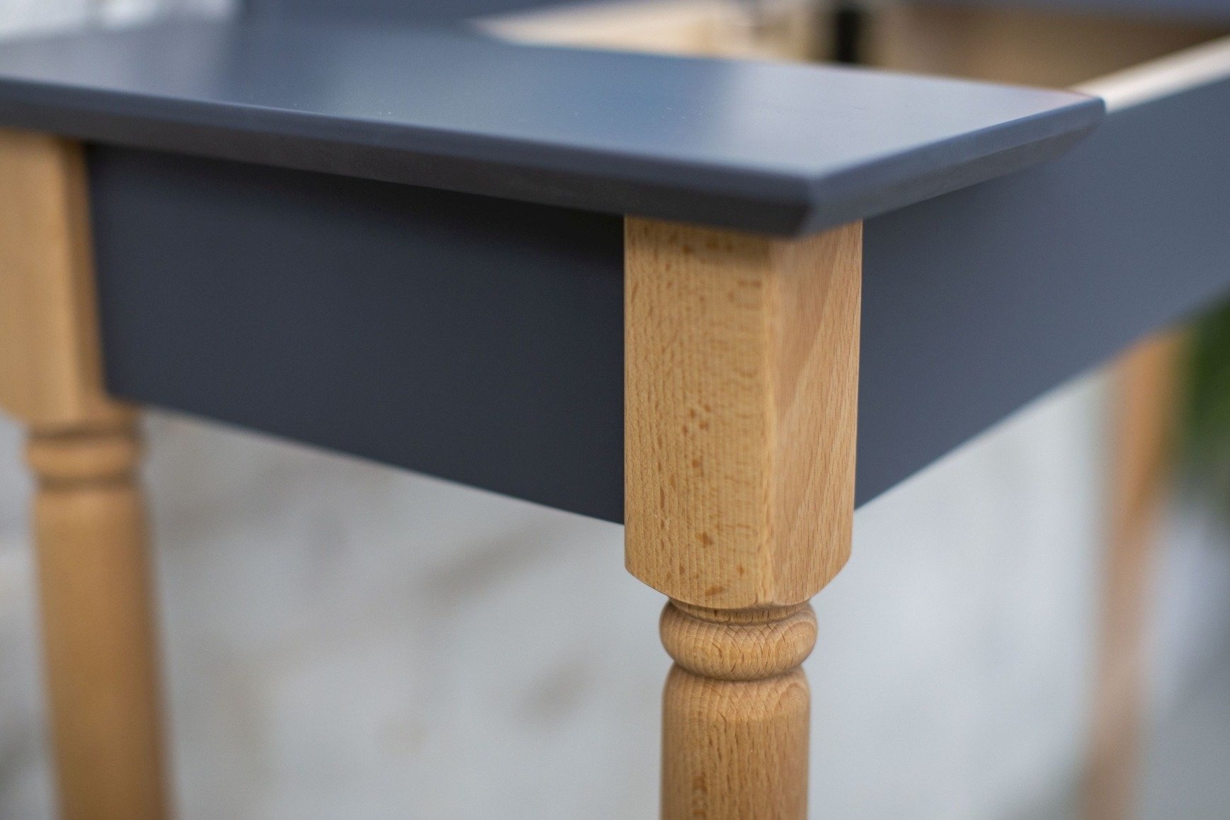 Mamo Kaptafel met spiegel, Petrolblauwe kleur, 105 cm breedte, FSC® gecertificeerd