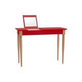 Mamo kaptafel met spiegel en FSC-certificering in rood
