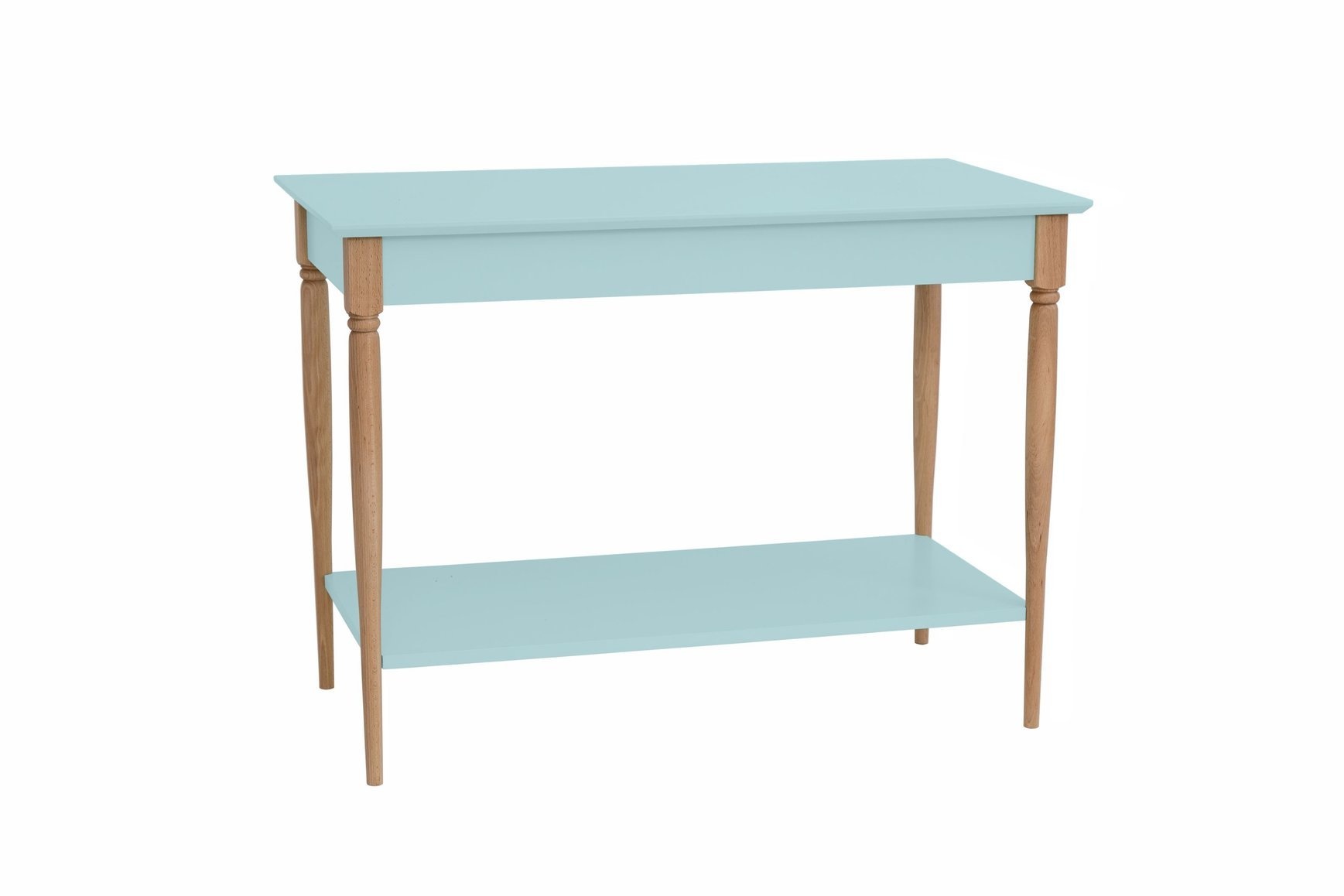 Mamo Open Wastafel | 85cm Breedte | Licht Turkoois Kleur | Beukenhout & MDF