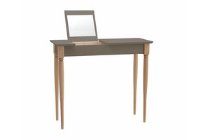 Mamo kaptafel met natuurlijk beukenhouten poten & beverbruine spiegel