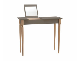 Mamo kaptafel met natuurlijk beukenhouten poten & beverbruine spiegel