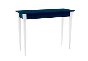 Mamo Schrijftafel - 105cm breed - petrolblauwe gelakte MDF & beukenhout met 1 lade. FSC100% & FSCMIX.