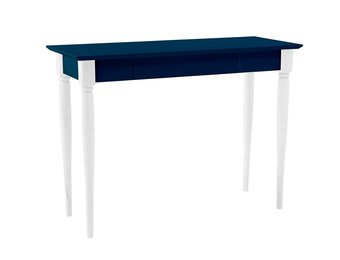 Mamo Schrijftafel - 105cm breed - petrolblauwe gelakte MDF & beukenhout met 1 lade. FSC100% & FSCMIX.