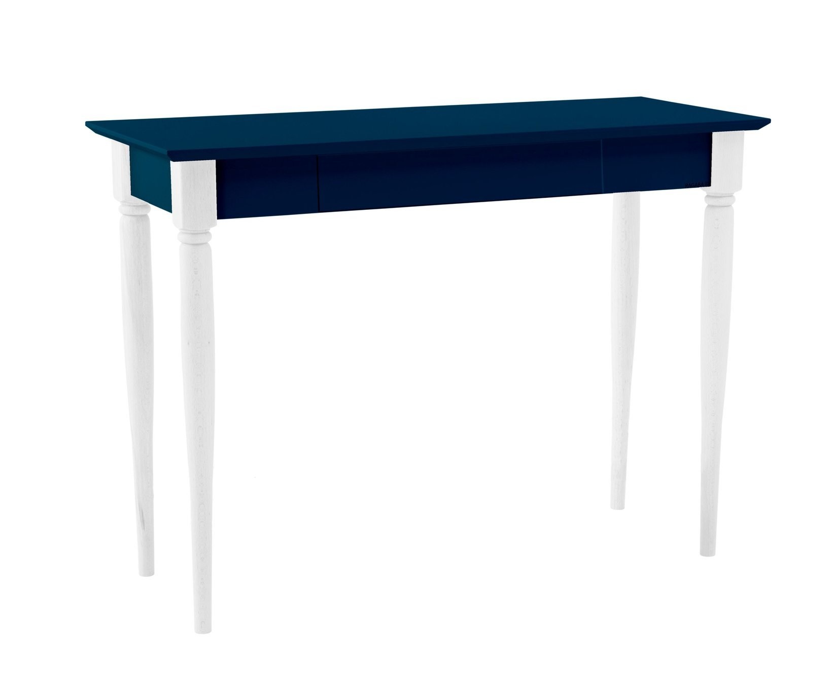 Mamo Schrijftafel - 105cm breed - petrolblauwe gelakte MDF & beukenhout met 1 lade. FSC100% & FSCMIX.
