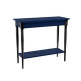 Mamo marineblauwe console met plank - 85 x 35 x 74cm