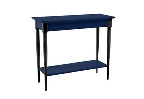 Mamo marineblauwe console met plank - 85 x 35 x 74cm