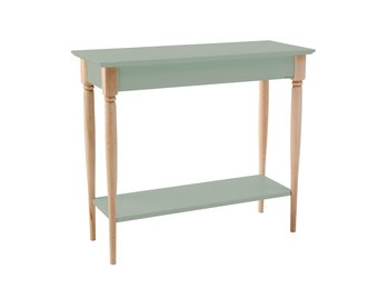 Mamo saliegroene Consoletafel, beukenhouten poten, 85 x 35 x 74 cm, FSC-gecertificeerd