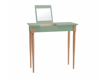 Mamo kaptafel met spiegel, saliegroen en natuurlijk beukenhout, FSC gecertificeerd