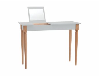 Mamo kaptafel met spiegel | Lichtgrijze beukenhouten tafel | FSC100% & FSCMIX gecertificeerd