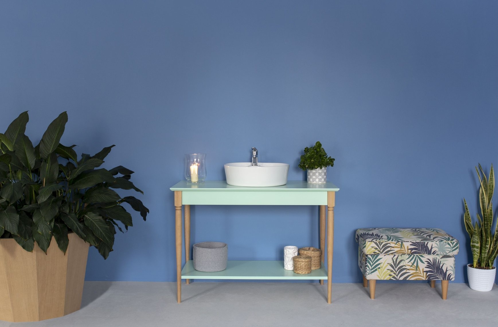 Mamo Open Wastafel | Breedte 65cm | Beukenhout & MDF | Levend Koraal