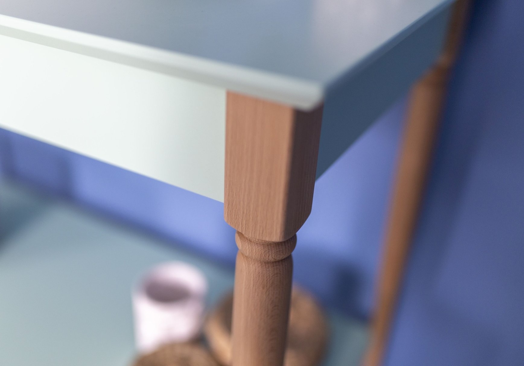 Mamo Open Wastafel | Breedte 65cm | Beukenhout & MDF | Levend Koraal