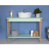 Mamo Open wastafel - Zeegroen, 105x74x52 cm, FSC100% gecertificeerd