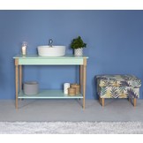 Mamo Open wastafel - Zeegroen, 105x74x52 cm, FSC100% gecertificeerd