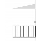 Gardenline - parasol - balkon parasol - halve parasol - ⌀2.7 m - beige