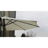 Gardenline - parasol - balkon parasol - halve parasol - ⌀27 m - rood