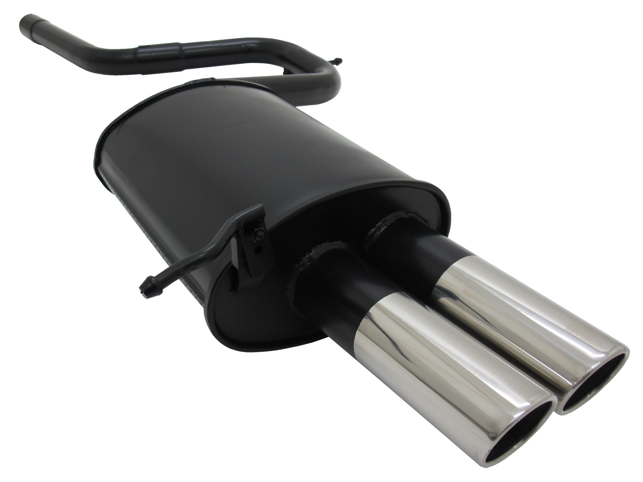 Sportuitlaat - Ford Mondeo MK3 (B4Y/B5Y) - Geen E-granaat - 2x76mm RVS eindpijpen