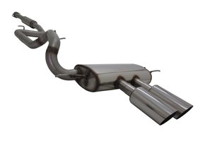 Sportuitlaat - Ford Focus MK3 ST Turnier 2012- - 2x100mm MS-Design - Verstelbare lengte